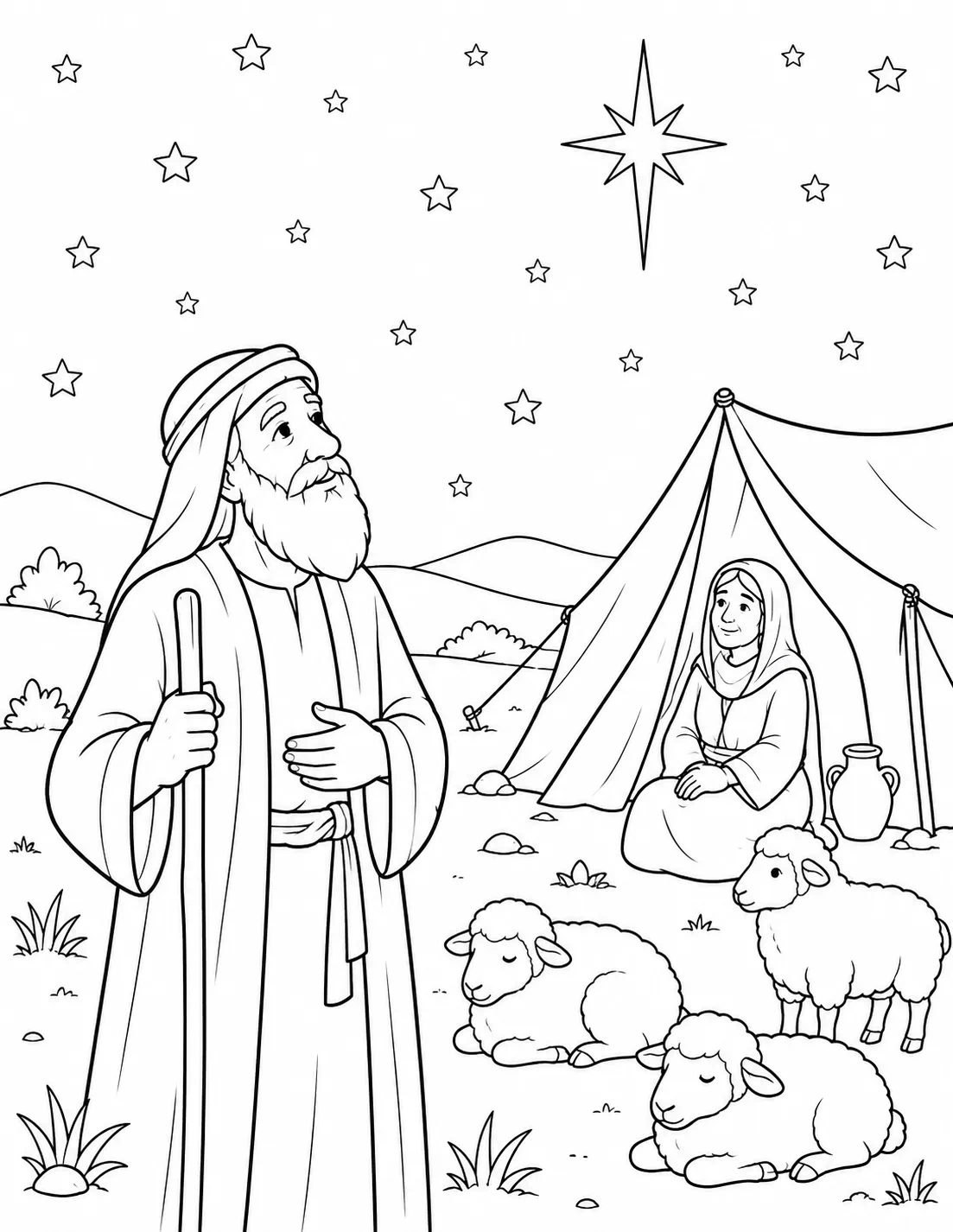 Abraham Looks at the Stars