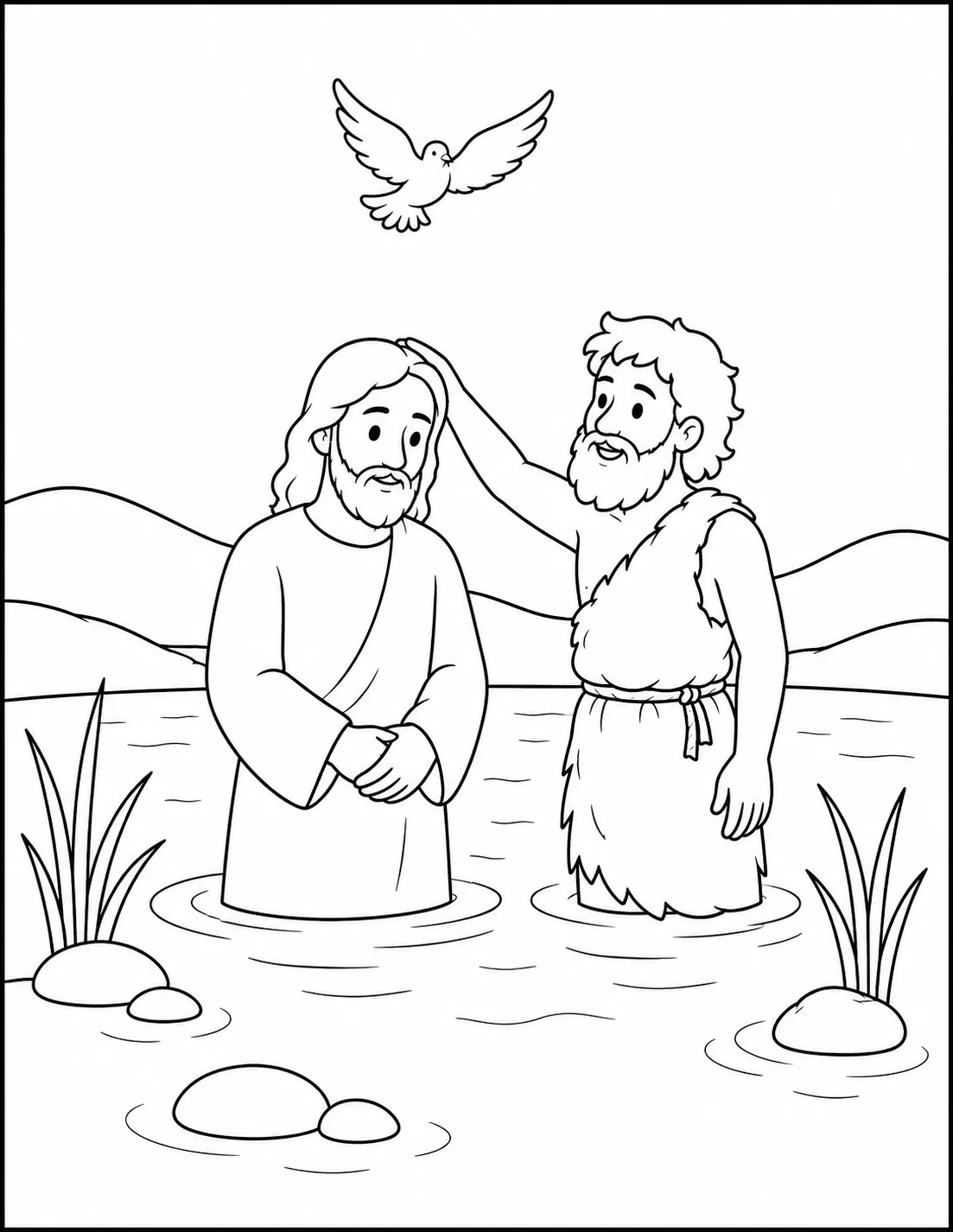Jesus Is Baptized in the Jordan