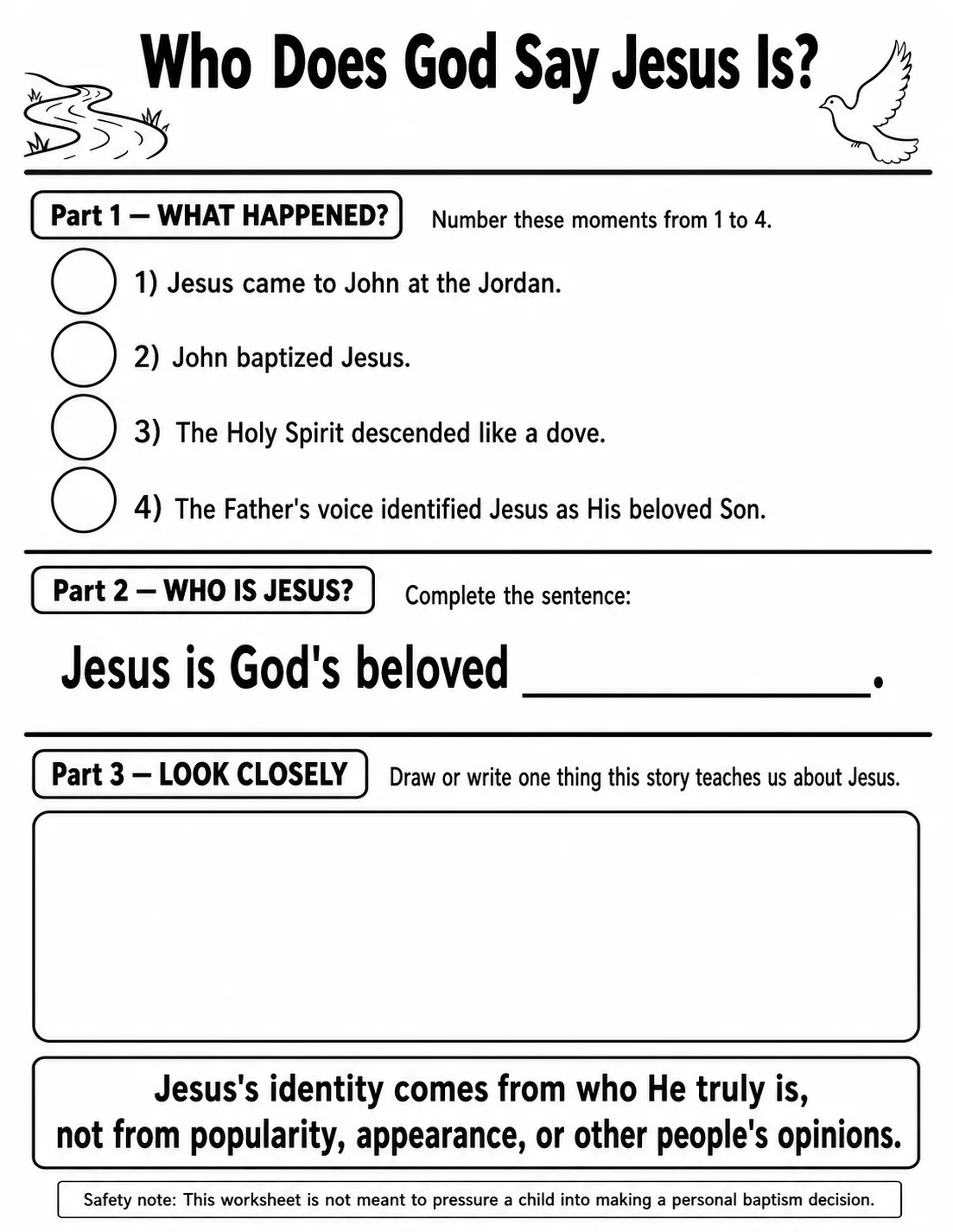 Who Does God Say Jesus Is?