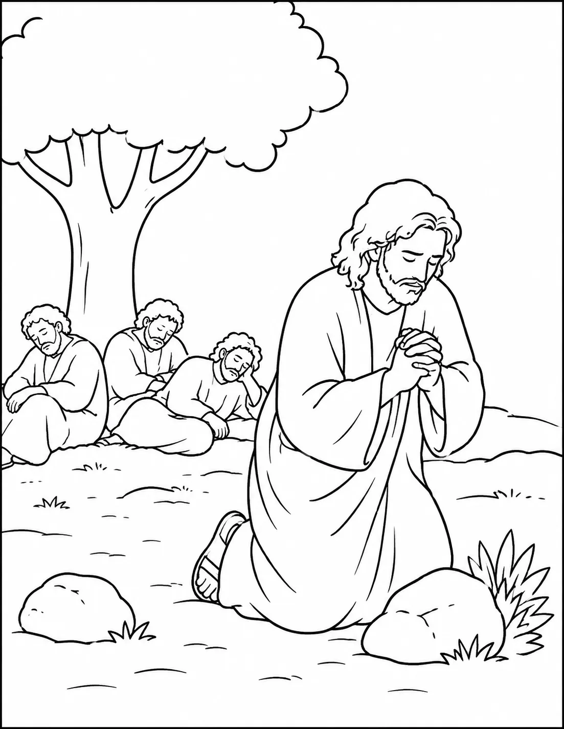 Jesús ora en Getsemaní