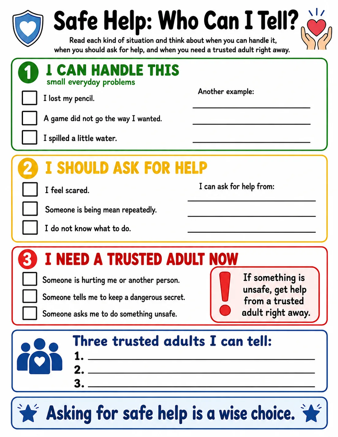 Safe Help: Who Can I Tell?