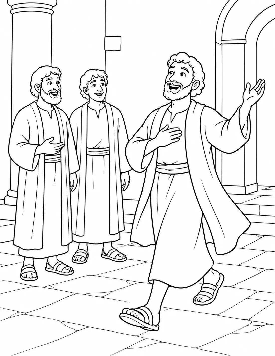 The Man Walks and Praises God
